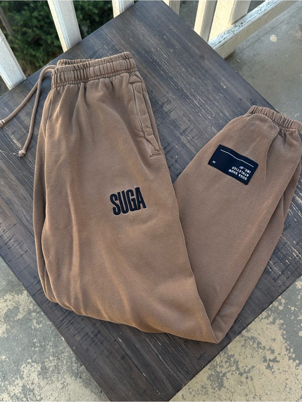 SUGA Brown Sweatpants